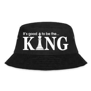 Spiel Schach Schachbrett König Zitat Humor - Bucket Hat - Schwarz - Vorne - Lela (165cm)