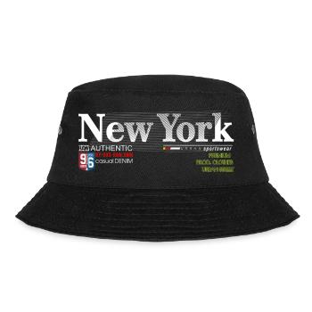Street Style Abstract NYC Print - Bucket Hat - black - Front - Lela (165cm)
