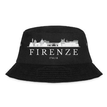 Florence Skyline, Florence Italy - Bucket Hat - black - Front - Lela (165cm)