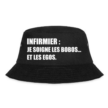 Infirmier : je soigne les bobos… et les egos - Bob - noir - Devant - Lela (165cm)
