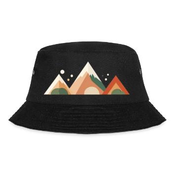 Alpine Sunset Peaks - Bucket Hat - black - Front - Lela (165cm)