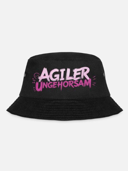 Agiler Ungehorsam - Statement - Bucket Hat - Schwarz