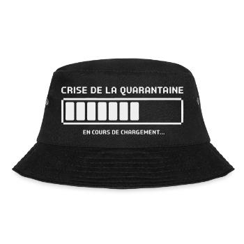 Anhaltende Midlife-Crisis - Bucket Hat - Schwarz - Vorne - Lela (165cm)