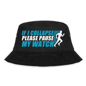 Si je m’effondre drôle course à pied coureur de jogging - Bob - noir - Devant - Lela (165cm)