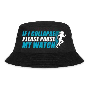 Si je m’effondre drôle course à pied coureur de jogging - Bob - noir - Devant - Lela (165cm)