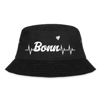 Bonn Heartbeat - Bucket Hat - Schwarz - Vorne - Lela (165cm)