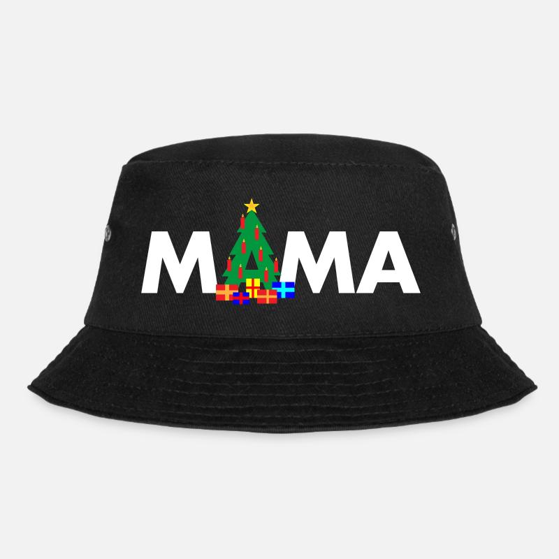 Grandma Christmas Tree - Bucket Hat - black