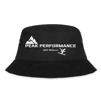 Peak Performance - Not really | Ski Humor - Bucket Hat - Schwarz - Vorne - Lela (165cm)