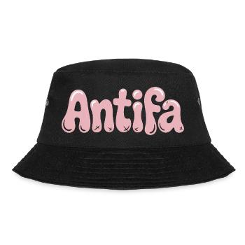 Antifa - Antifascist Merch - Bucket Hat - black - Front - Lela (165cm)