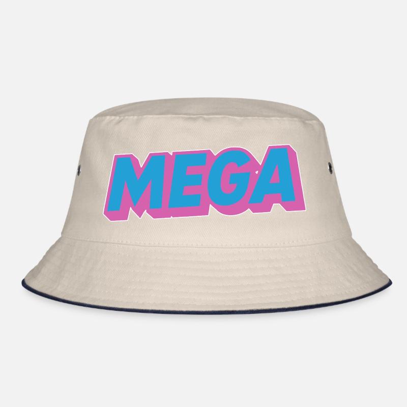 Mega lettering oldschoo retro 90s 80s Bucket Hat