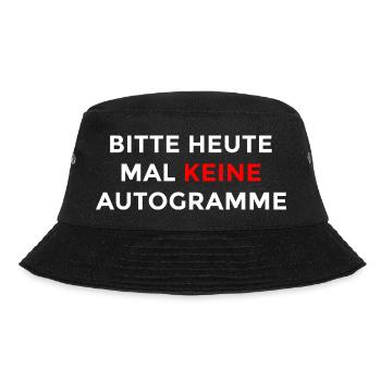 Please no autographs today – Ironic sprue - Bucket Hat - black - Front - Lela (165cm)