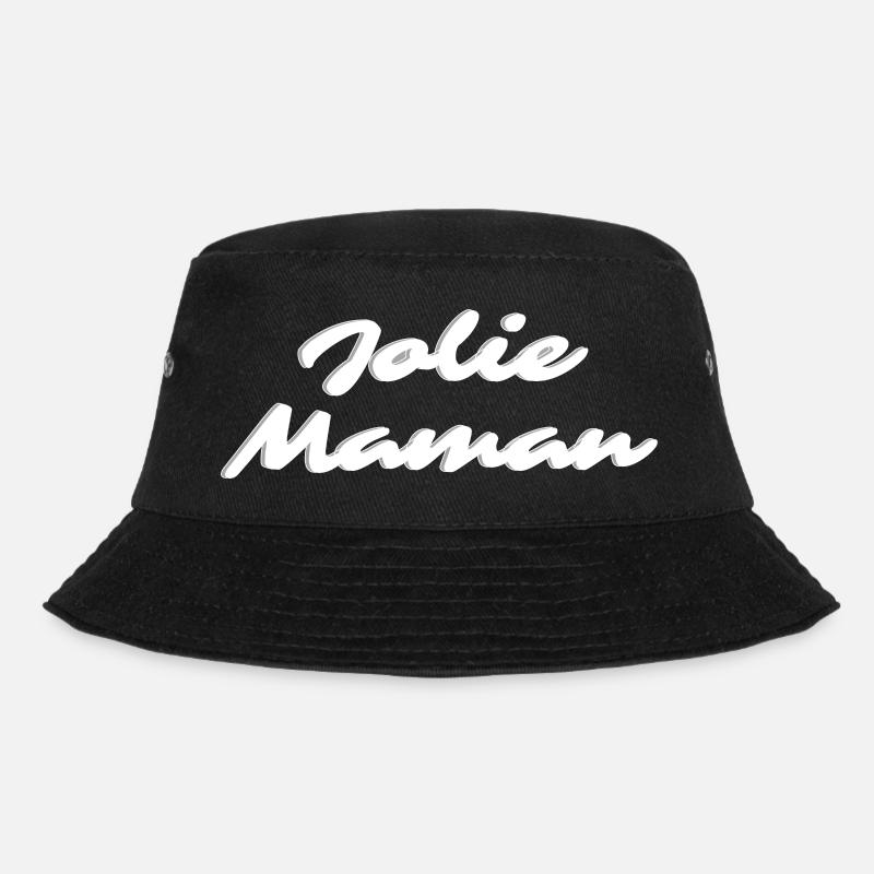 Hübsche weiße Mutter - Bucket Hat - Schwarz