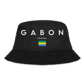 Gabonese pride, minimalist sleek design - Bucket Hat - black - Front - Lela (165cm)
