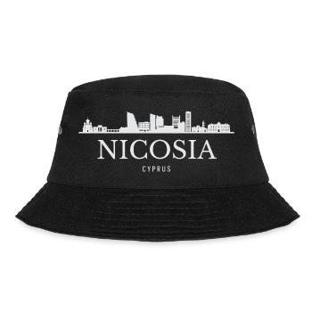 Nicosia Skyline, Nicosia Cyprus - Bucket Hat - black - Front - Lela (165cm)