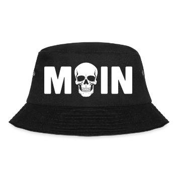 MOIN Greeting Northern Germany Skull Skull - Bucket Hat - black - Front - Lela (165cm)