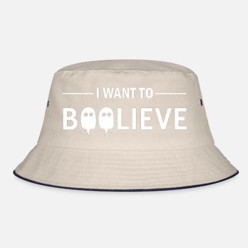 Ich will Boolive an Ghosts glauben XFiles Bucket Hat