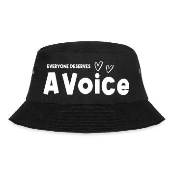 Jeder verdient eine Sprachtherapie mit Voice Speech Language - Bucket Hat - Schwarz - Vorne - Lela (165cm)