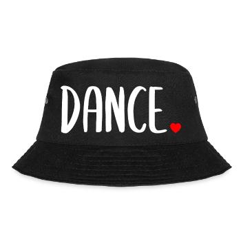 Dance Heart – Minimalist Dance Lover Design - Bucket Hat - black - Front - Lela (165cm)