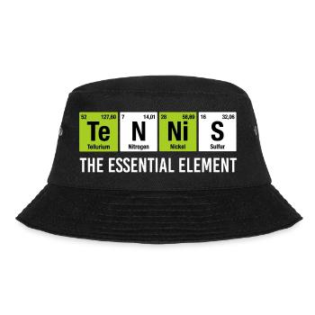 Tennis: Wesentliches Element: Lustige Chemie. - Bucket Hat - Schwarz - Vorne - Lela (165cm)