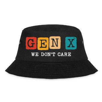gen x we don't care - Bucket Hat - black - Front - Lela (165cm)