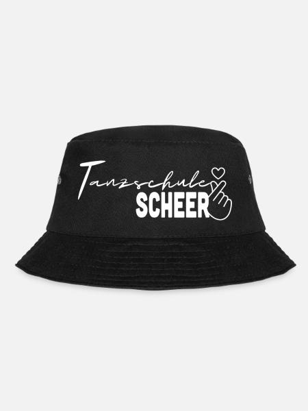 Tanzschule SCHEER heart - white - Bucket Hat - Schwarz