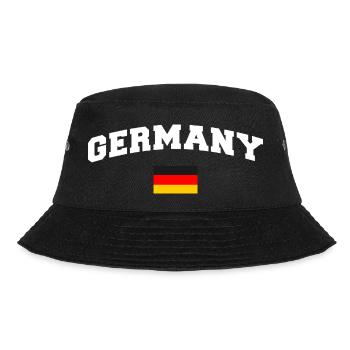 Germany Flagge Deutschland - Bucket Hat - Schwarz - Vorne - Lela (165cm)