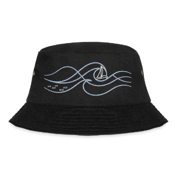 Sailboat in the sound of the waves - Bucket Hat - black - Front - Lela (165cm)