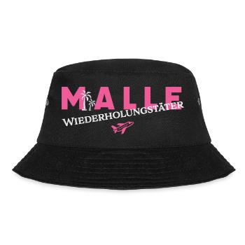 Malle Wiederholungstäter - Bucket Hat - Schwarz - Vorne - Lela (165cm)