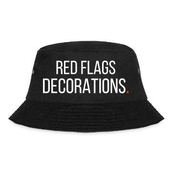 Red Flags Decorations Funny Sarcastic - Bucket Hat - black - Front - Lela (165cm)