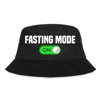 Fasting Mode On Toggle Graphic Tee - Bucket Hat - black - Front - Lela (165cm)