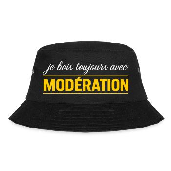 Je Bois Toujours Avec MODÉRATION - Bob - noir - Devant - Lela (165cm)
