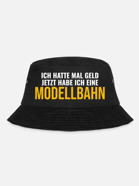 Modellbahn Modellbahner Geschenk Spruch - Bucket Hat - Schwarz