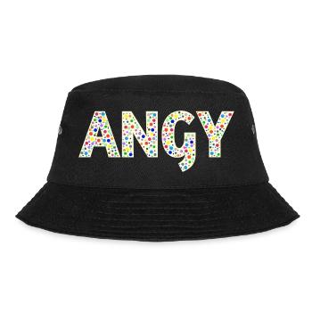 Angy Dotday name - Bucket Hat - Schwarz - Vorne
