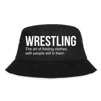 Wrestling-Definition – Lustiges Wrestler-Grappling - Bucket Hat - Schwarz - Vorne