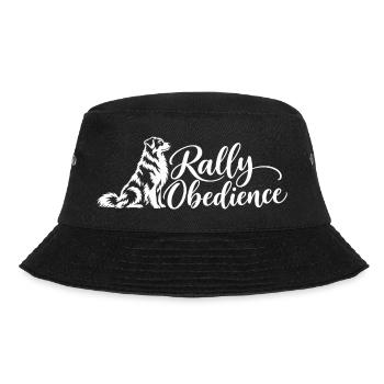 Rally Obedience – Australian Shepherd Aussie - Bucket Hat - Schwarz - Vorne