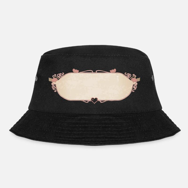 Vintage Shield - Bucket Hat - black