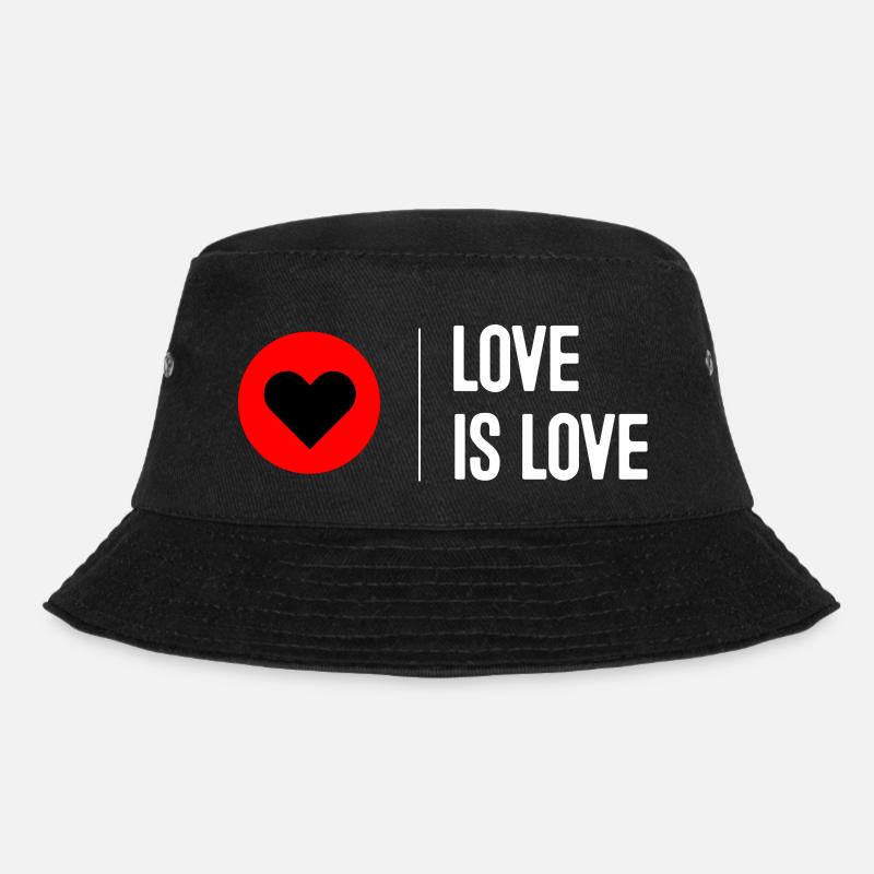 Love is Love - Bucket Hat - Schwarz