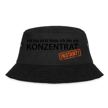 Ich bin nicht klein, ich bin ein Konzentrat Zwerge - Bucket Hat - Schwarz - Vorne - Lela (165cm)