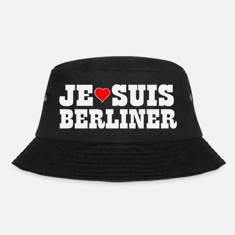 Berlin - Je Suis Berliner - Bucket Hat - Schwarz
