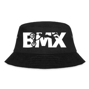 BMX Freestyle Shirt für Kids & Rider - Bucket Hat - Schwarz - Vorne - Lela (165cm)