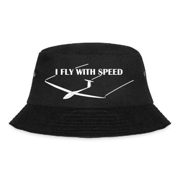 Speed gliders fly gift idea - Bucket Hat - black - Front - Lela (165cm)