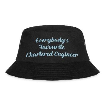Everybodys favourite chartered engineer - Bucket Hat - black - Front - Lela (165cm)