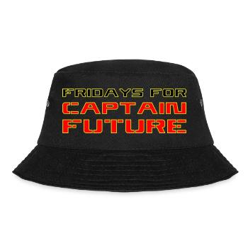 Fridays For Captain Future - Bucket Hat - Schwarz - Vorne - Lela (165cm)