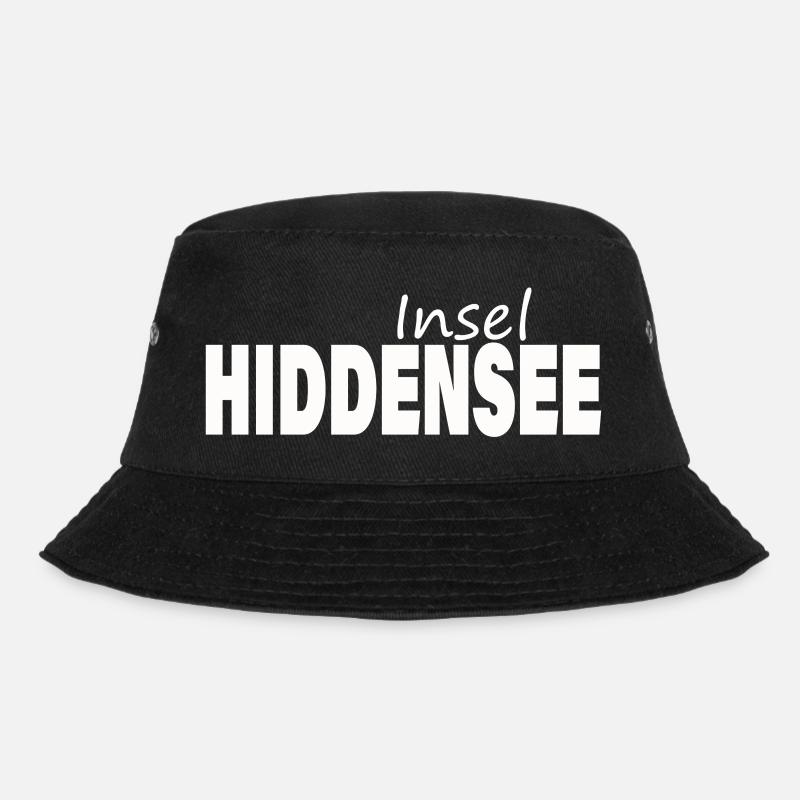 Insel HIDDENSEE - Bucket Hat - Schwarz