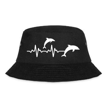 Dolphin Delfin - Bucket Hat - Schwarz - Vorne - Lela (165cm)