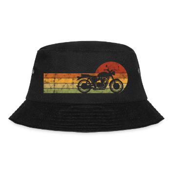 Biker Retro Chopper motocyclisme motocyclisme - Bob - noir - Devant - Lela (165cm)