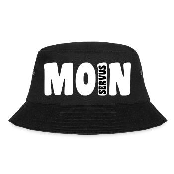 Moin Servus | White - Bucket Hat - black - Front - Lela (165cm)
