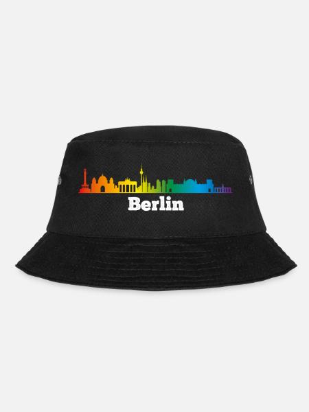 Skyline Berlin, LGBT - Bucket Hat - black