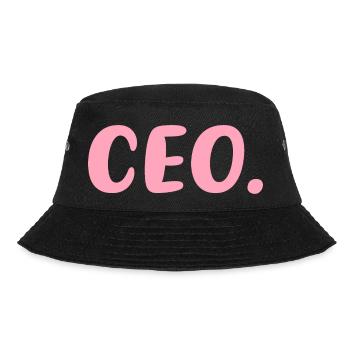 CEO Female Entrepreneur - Bucket Hat - black - Front - Lela (165cm)