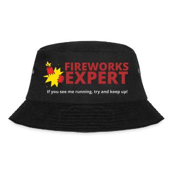 FIREWORKS EXPERT - Bucket Hat - black - Front - Lela (165cm)